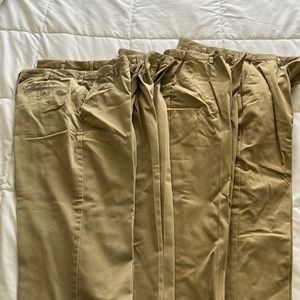 Men's Wrinkle-Free Double L® Chinos, Classic Fit Plain Front 36x32